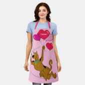 Tablier Scooby Doo - Ballons Coeur (Porté)