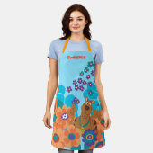 Tablier Scooby-Doo En Fleurs (Porté)