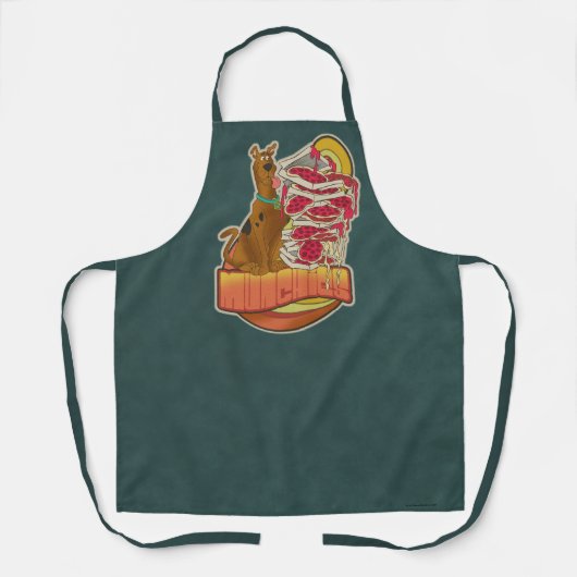Tablier Scooby-Doo | Pile de Pizza "Munchies" Graphique (Recto)