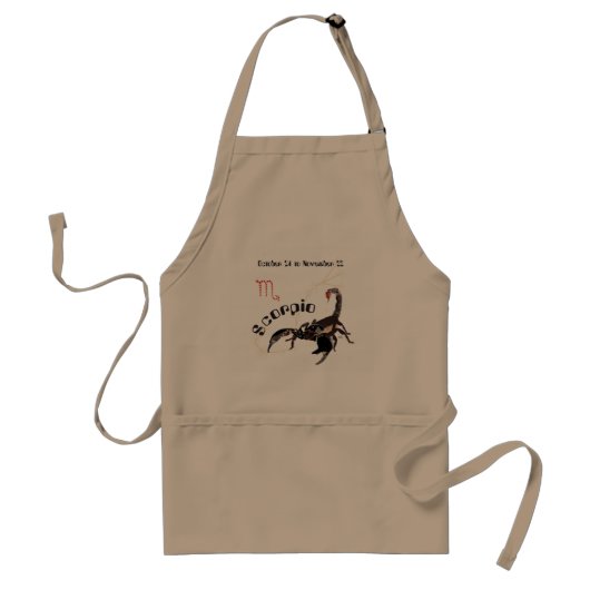 Tablier Scorpio October 24 à novembre 22 Aprons (Devant)
