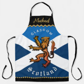 Tablier Scotland Chefs Apron, Glasgow, Drapeau écossais (Recto)