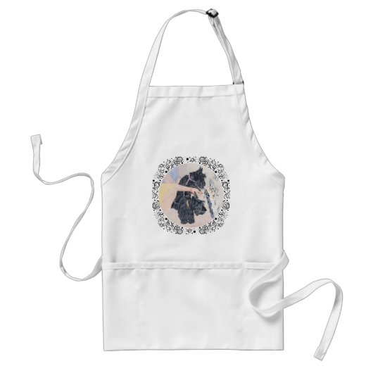 Tablier Scotties Allume des Bougies (Devant)