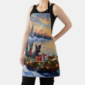 Tablier Scottish Terrier Christmas Boat Holiday (Insitu)