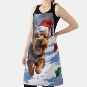 Tablier Scottish Terrier coule la neige avec le Casquette  (Insitu)