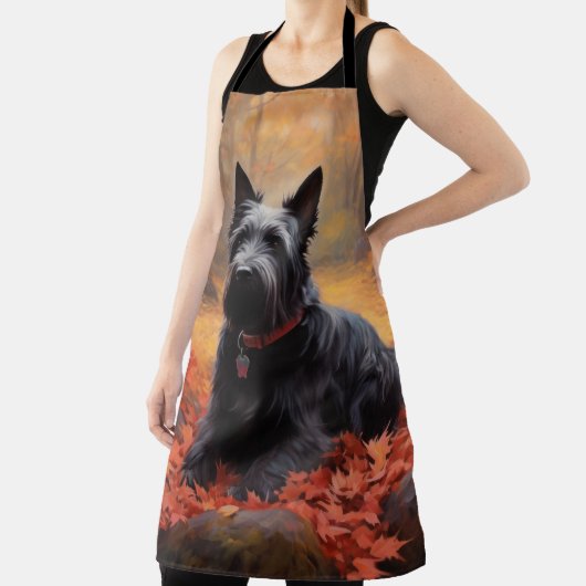 Tablier Scottish Terrier en automne Leaves Fall Inspire (Insitu)