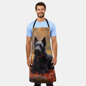 Tablier Scottish Terrier en automne Leaves Fall Inspire (Porté)
