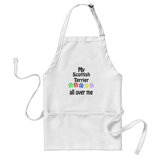 Tablier Scottish Terrier Walks Design (Devant)
