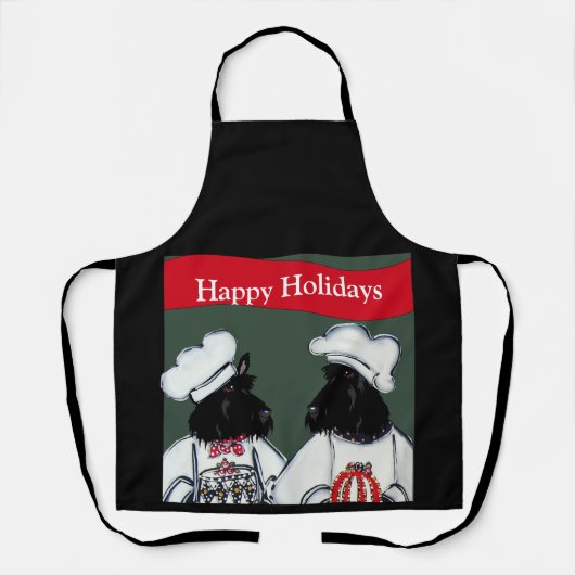 Tablier Scottish Terriers (Recto)