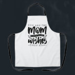 Tablier Script Best Maman Typographie<br><div class="desc">Célébrez l'incroyable maman de votre vie avec le Script Best Mom Typography Apron, un accessoire de cuisine élégant et chaleureux. Avec la phrase touchante "Vous êtes la maman que tout le monde veut qu'ils aient", cet tablier combine élégance et sentiment dans une belle police de caractères, ce qui en fait...</div>