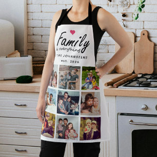 Tablier Script Family is Everything Photo Collage Moderne