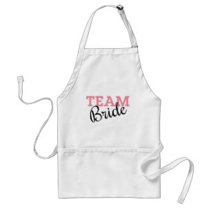 Tablier Script rose de l'équipe