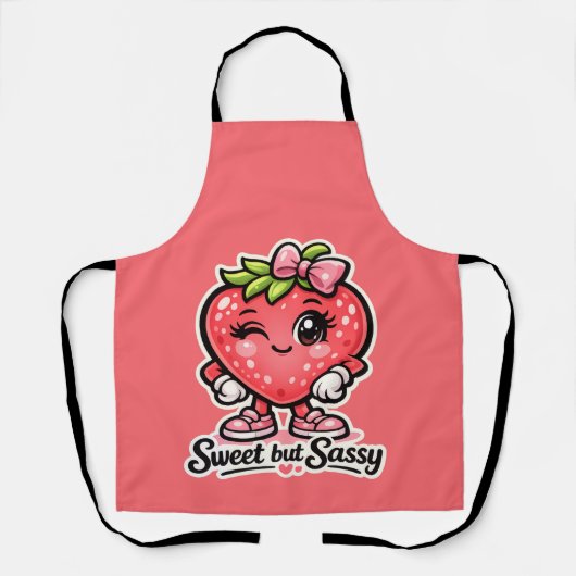 Tablier Se Sentant Fruitée - Douce mais Sassy - Amis Foodi (Recto)