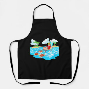 Tablier Sea Turtle Sleigh Père Noël Beach Surboard Noël