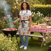 Tablier Seafood Feast All-Over Pattern