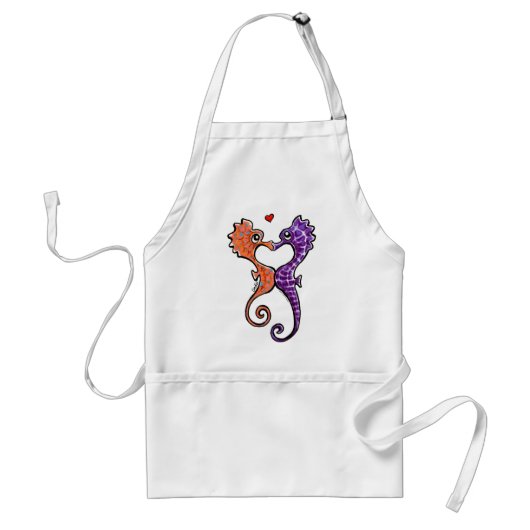 Tablier Seahorse Kiss Off-Leash Art™ (Devant)
