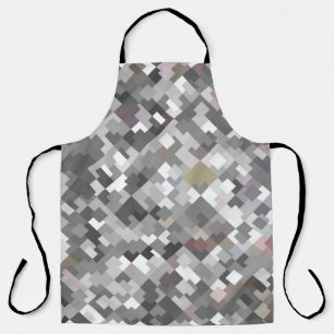 Tablier Seamless bright abstract mosaic grey background pa