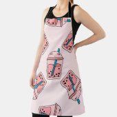 Tablier Seamless bright pattern bubble tea fruit summer dr (Insitu)