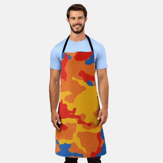 Tablier Seamless camouflage background pattern. Seamless c (Porté)