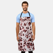 Tablier Seamless Endless Hand Drawn Watercolor Leopard Ani (Porté)