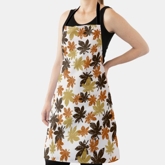 Tablier seamless leaf pattern with grunge effect (Insitu)