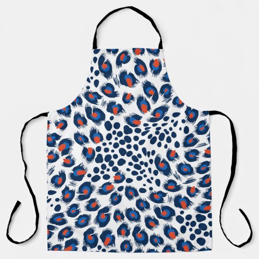 Tablier Seamless leopard skin pattern. Vintage. (Recto)