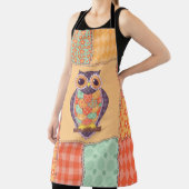Tablier Seamless patchwork owl pattern. Vintage background (Insitu)