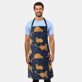 Tablier Seamless pattern, funny cats in everyday poses, pl (Porté)