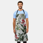 Tablier Seamless Pattern Hand Drawn Botanical Illustration (Porté)