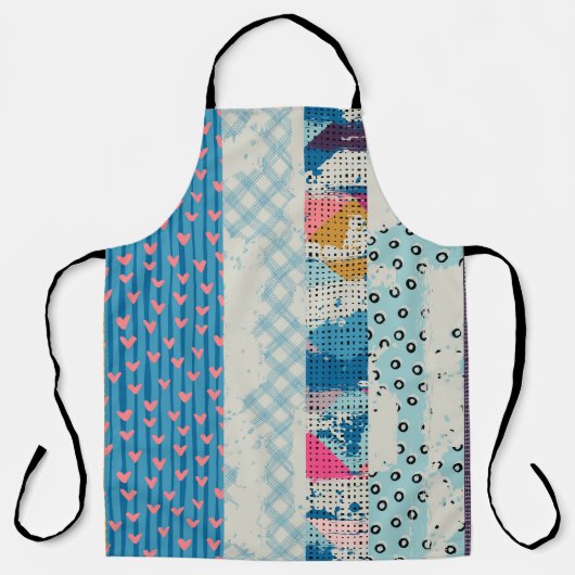 Tablier Seamless pattern, patchwork tiles. (Recto)