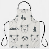 Tablier Seamless pattern with bear headspattern, bear, mou (Recto)