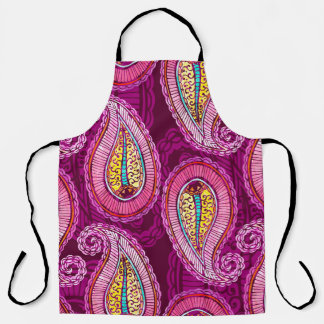 Tablier Seamless watercolor ethnic background. Hand drawn