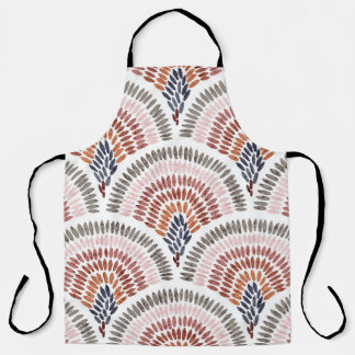 Tablier Seamless wavy pattern. Seigaiha design in polka do