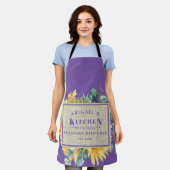 Tablier Seasons avec amour Nom personnalisé Lavender Flora (Porté)