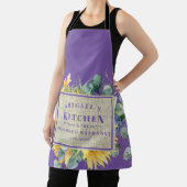 Tablier Seasons avec amour Nom personnalisé Lavender Flora (Insitu)