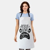 Tablier Secourir l'amour Répéter le chien Paw Tee (Porté)
