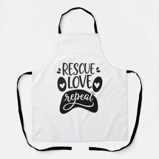 Tablier Secourir l'amour Répéter le chien Paw Tee (Recto)