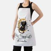 Tablier Séjour personnalisé Magique Chat noir (Insitu)