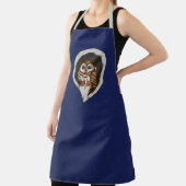 Tablier Selene the Owl All-Over Print Apron (Insitu)