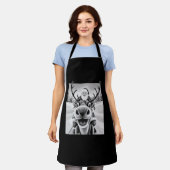 Tablier Selfie de rennes amusant Noël Père Noël (Porté)