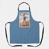 Tablier Semez les graines de la liberté ! -bleu (Recto)