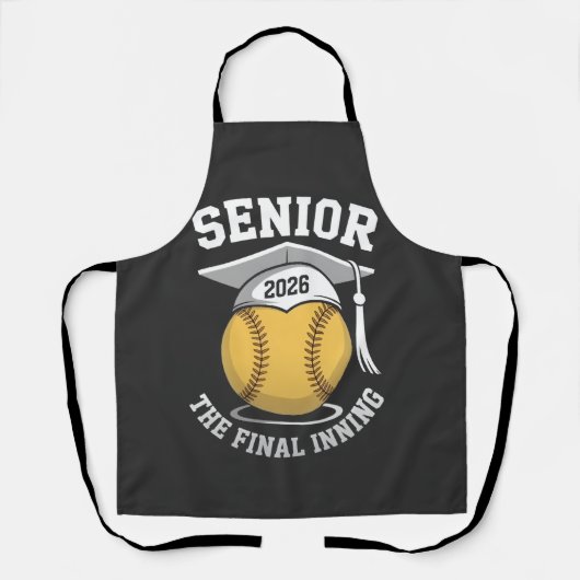 Tablier Senior The Final Inning 2026 Softball Graduation (Recto)