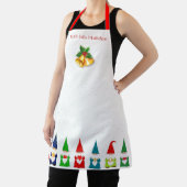 Tablier Sept nains de Noël sur fond blanc (Insitu)