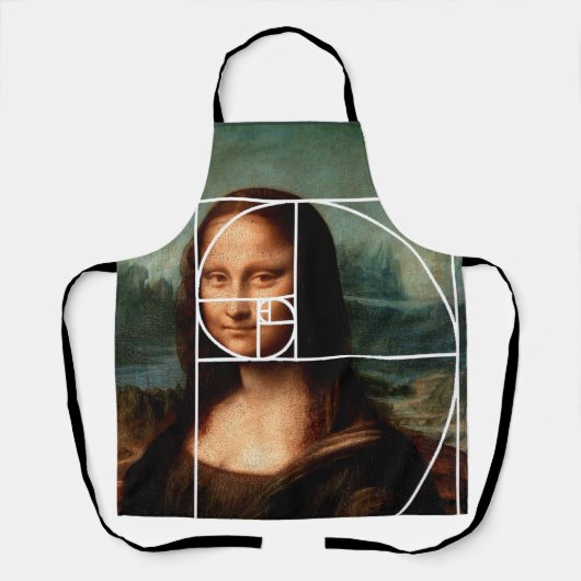 Tablier Séquence Leonardo da Vinci Mona Lisa Fibonacci (Recto)