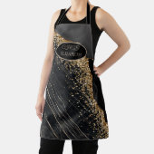 Tablier Sequins dorés élégants Marbre noir (Insitu)