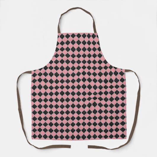 Tablier Séquins MQF-Rose-Noir-Blanc-Dusty (Recto)