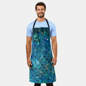 Tablier Séquins Sparkle : Macro Abstrait Arrière - plan (Porté)