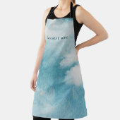 Tablier Serene Horizon Dreams Aquarelle Bleu et blanc (Insitu)