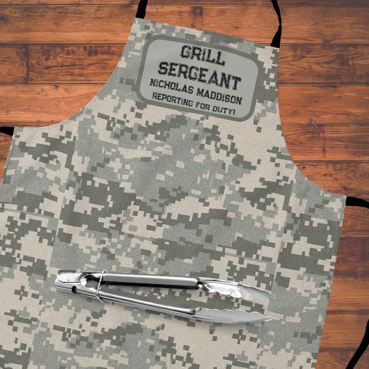 Tablier Sergent Grill Reporting pour service militaire