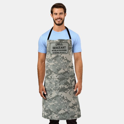 Tablier Sergent Grill Reporting pour service militaire (Porté)