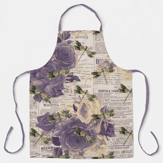 Tablier Série Libellules Vintage Design 6 (Recto)
